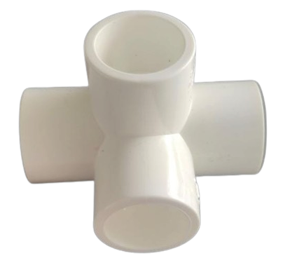 TEE 1/2" PVC 4 SALIDAS